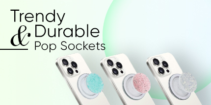 Pop Sockets banner mobile